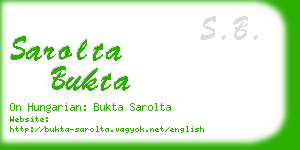 sarolta bukta business card